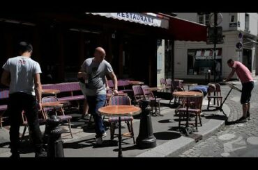 Coronavirus latest: Bars, cafes and restaurants reopen in France
