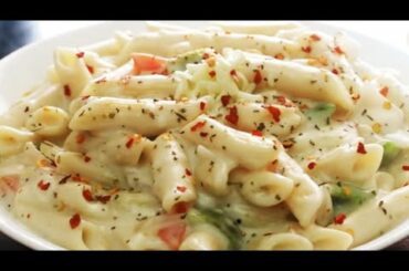 Pasta Recipe/ White Sauce Pasta in Tamil/ Italian Recipe/ WHITE SAUCE IN PASTA/  No Cheese Pasta