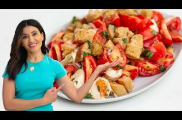 A Crispy Version of Panzanella Salad - Italian Tomato Salad