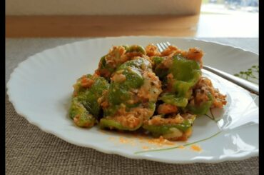 Homemade Spinach Pasta with potato stuffing | Traditional Italian cuisine