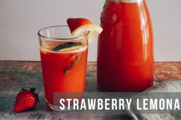 How to make Strawberry Lemonade | ASMR Cooking