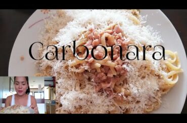 HOW TO MAKE ITALIAN CARBONARA| filipina-italiano|LifeinPH