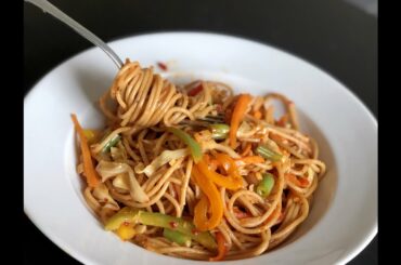 Spicy Whole Wheat veg Spaghetti recipe in indian style||గోధుమ స్పఘెట్టి||पूरे गेहूं स्पेगेटी