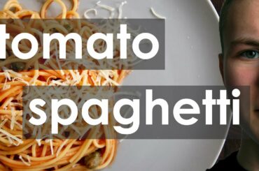 THE BEST SPAGHETTI RECIPE EVER | TOMATO SPAGHETTI | 5 INGREDIENTS ONLY | ITALIAN STYLE PASTA |
