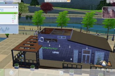 I built an Italian restaurant in the Sims 4