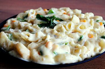 Pasta in White Sauce | White Sauce Pasta | Indian Style white sauce pasta Recipe | Dining With You