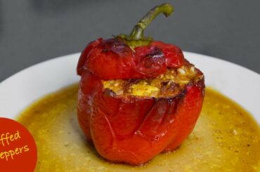 STUFFED BELL PEPPERS Recipe - How To Make Authentic Italian Peperoni Ripieni Ricetta - Delicious