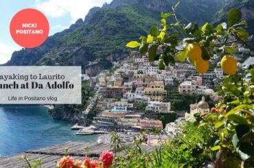 Lunch at Da Adolfo restaurant - Positano