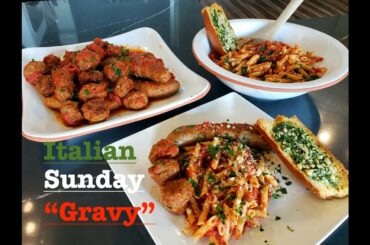 AWESOME ITALIAN "SUNDAY" GRAVY/SAUCE AND MEATBALLS| COOKING FROM THE LOFT