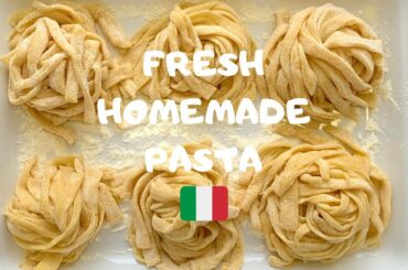 ITALIAN RECIPE: Fresh Homemade Pasta (Without a machine!)