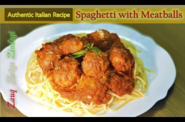 Delicious Spaghetti with Meatballs| Authentic Italian-American Recipe (English subtitle) |Urdu/Hindi