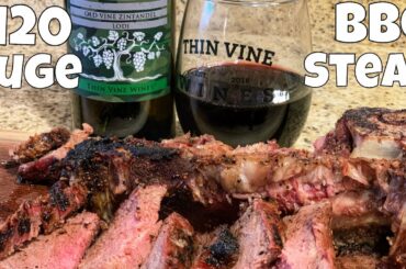 $120 HUGE Florentine Steak BBQ | Steak and Wine Pairing