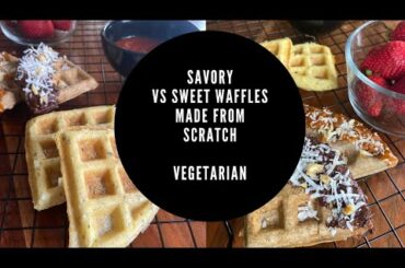 Vegetarian Recipe: Italian waffles vs. sweet vegetarian waffles