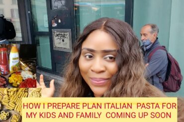 Quick plan ITALIAN PASTA for your kids and family /coming up soon