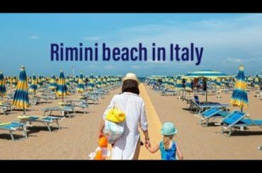 RIMINI  BEACH IN ITALY//BEAUTIFUL SEA SIDE  IN ITALY//Pakistani mom in italy vlog #
