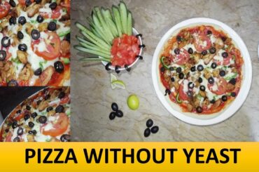 PIZZA| DOUGH  WITHOUT YEAST RECIPE