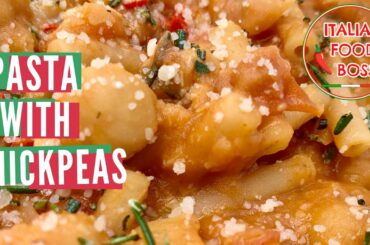 Pasta with Chickpeas recipe - Italian classic cuisine