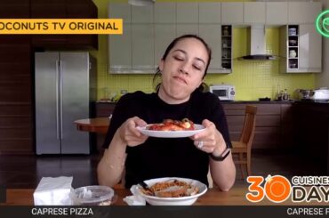 ITALIAN FOOD Spaghetti Puttanesca, Caprese Pizza, Tiramisu 🇮🇹 Day 21 of 30 CUISINES IN 30 DAYS