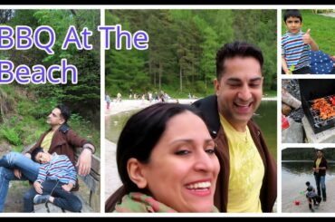 BBQ At The Beach | Chicken Skewer Barbecue | Beautiful Beach | Picnic & Walk | Urdu Hindi Vlogs Desi