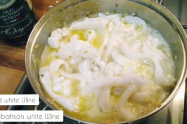 Cuttlefish with Peas || English & Indonesian subtitles || inspired by Italian cuisine