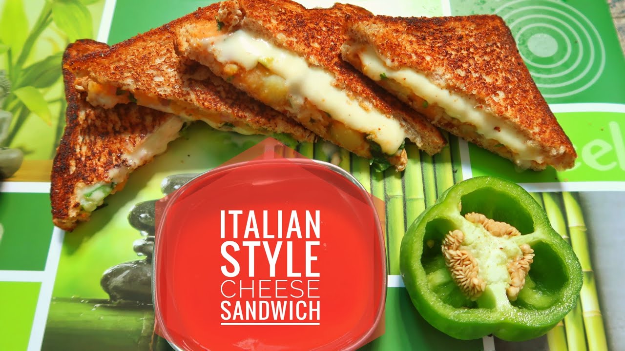 Italian style cheese sandwich | Veg patato chilli cheese italian sandwich | #vegrecipes #yummy Italian style cheese sandwich | Veg patato chilli cheese italian sandwich | #vegrecipes #yummy