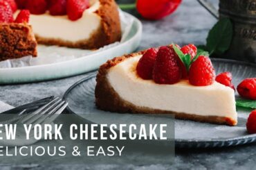 New York Cheesecake Recipe | Easy & Creamy | ASMR Cooking
