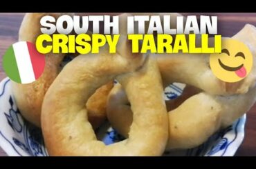❤️🥨 Traditional South italian crispy “Taralli” dough recipe. By hand. White wine and fennel Taralli.
