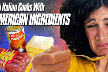 An Italian Tries to Cook with American Ingredients | Pumpkin, American Cheese & Hot Dog Challenge