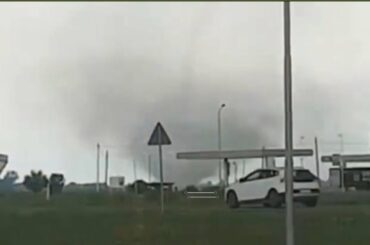 Tornado Hits Trecate, Piedmonte - ITALY- June 8,2020