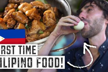 What is FILIPINO FOOD Like? Foreigners FIRST TIME Eating 15 CLASSIC DISHES in The Philippines 🇵🇭