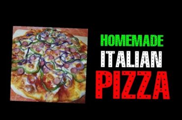 Homemade ITALIAN PIZZA recipe with INDIAN MOM IN ITALY VLOGS.घर का बना इतालवी पिज़्ज़ा.