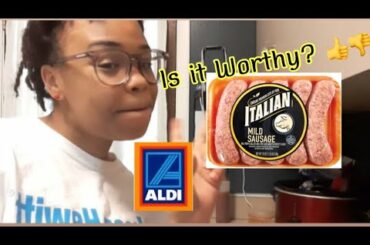 Cook With Me | Aldi Italian Sausage Review|