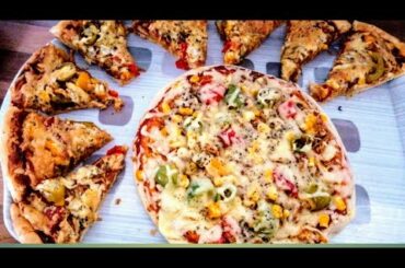 Chicken pizza  recipe by hibah khan official so delicious 😋 food
