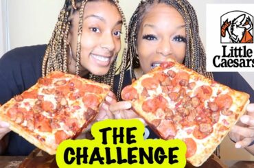 LITTLE CAESARS CHALLENGE WITH MY TEEN + HER UNDECIDED FUTURE | WE NEED YOUR ADVICE | COLLEGE