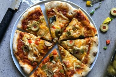 Homemade Authentic Pizza | Veg Pizza Recipe | Woodfired Pizza at home | Chef Nehal Karkera