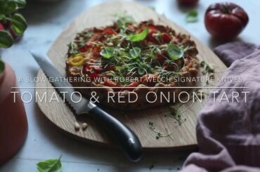 Tomato and red onion tart - prepared with the Signature Knife Collection