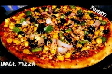 How to make large pizza in home