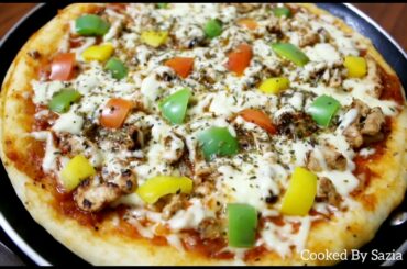 ||No Oven|| || Chicken Pizza ||   #pizzalover #noovenpizza #chickenlover