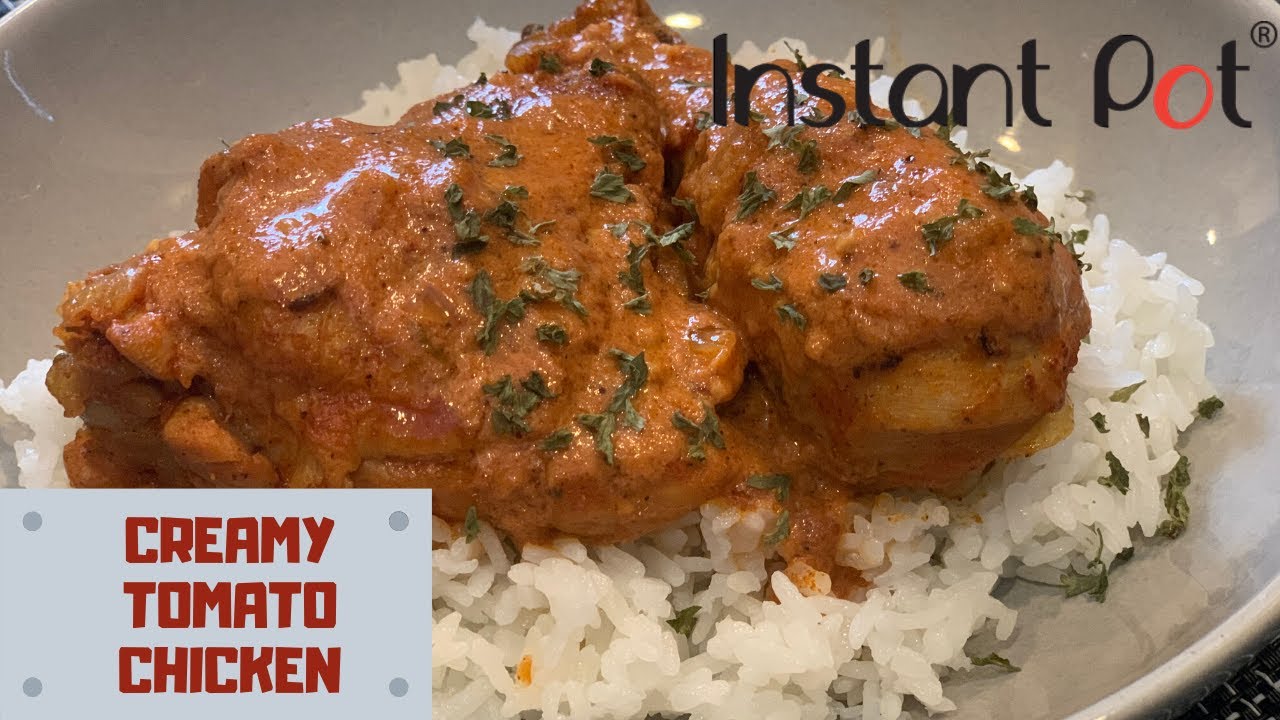 CREAMY TOMATO CHICKEN | Instant Pot (Low Carb and Gluten free) CREAMY TOMATO CHICKEN | Instant Pot (Low Carb and Gluten free)