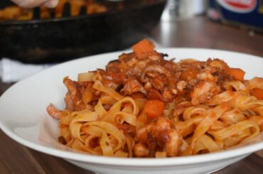 TAGLIATELLE WITH OCTOPUS RAGU |HOW TO COOK OCTOPUS PASTA ?STEP BY STEP |italian recipe