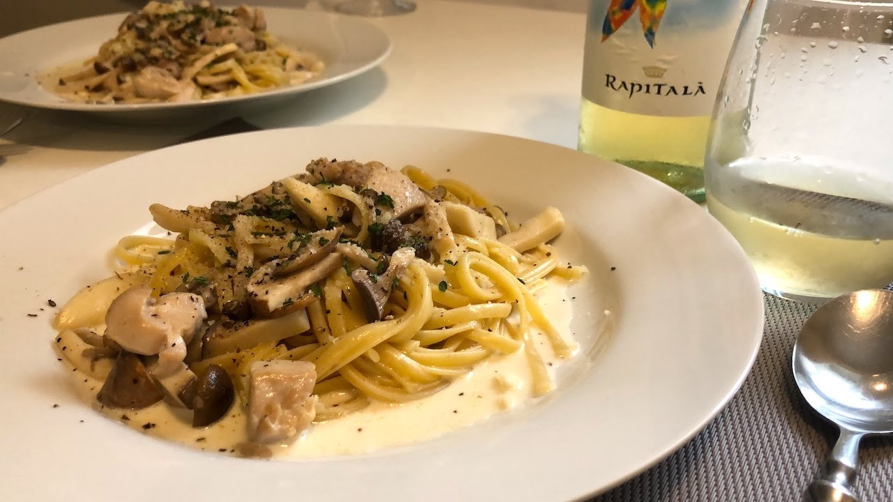 Cream sauce pasta good with white wine! 【ワインに合う】超簡単パスタ! Cream sauce pasta good with white wine! 【ワインに合う】超簡単パスタ!