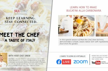 Meet the Chef - Italian Cuisine with Chef Drew