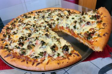 How to make Homemade Vegetable (Kale) Pizza