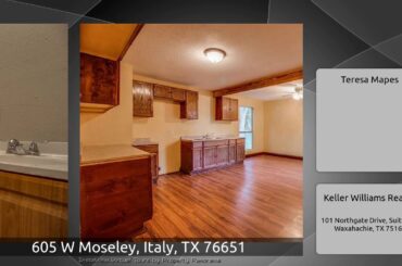 605 W Moseley, Italy, TX 76651