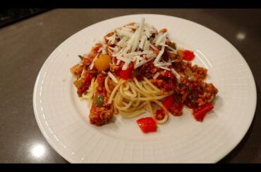 MY PASTA RECIPE (ITALIAN SAUSAGE & PEPPERS + SECRET INGREDIENT)