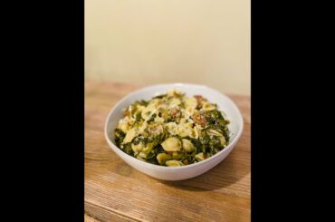 Orecchiette Pasta with Rapini and Italian stuffed Provolone and Rabe Sausage!