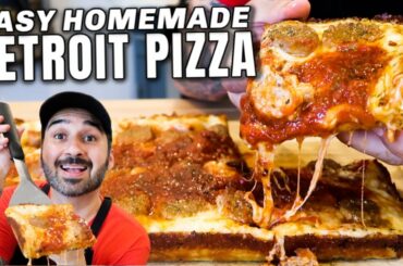 Making DETROIT-STYLE PIZZA At Home!
