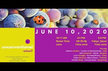Unconventional Wine? A talkshow about organic, biodynamic and natural wines