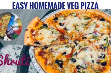 Easy and delicious homemade veg pizza