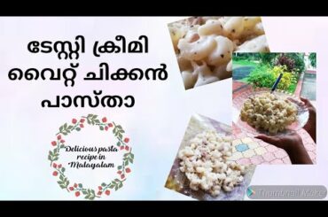 Creamy White Chicken Pasta | Delicious Pasta Recipe In Malayalam |  Italian Style |  Diya Sarah